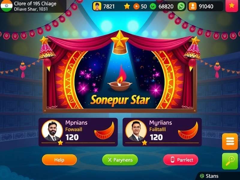 Sonepur Star gameplay screenshot showing user interface